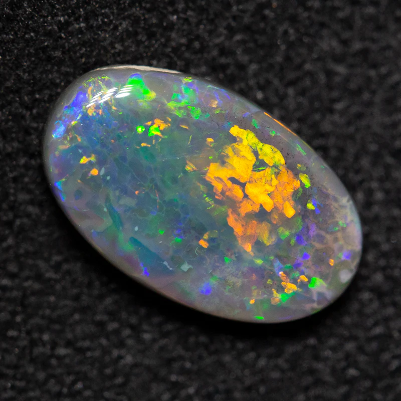 0.96 ct dark opal 9x5.5x2mm - Image 2