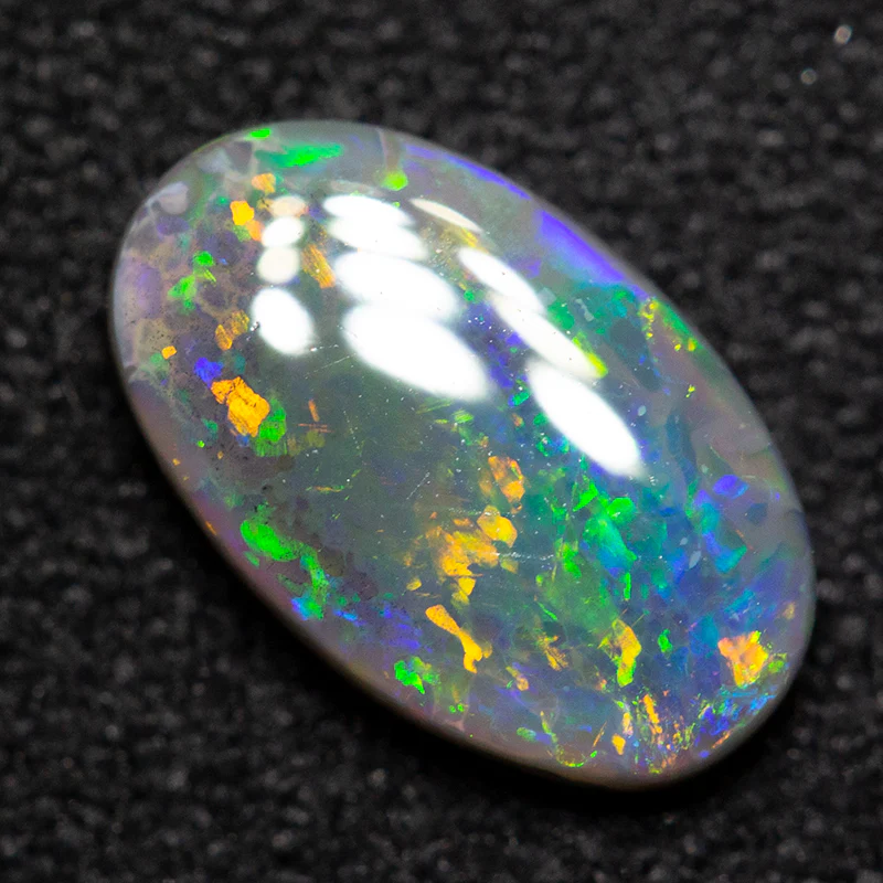 0.96 ct dark opal 9x5.5x2mm - Image 3