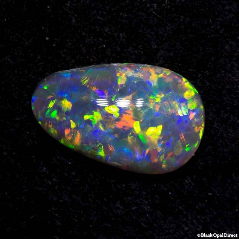 0.96 ct drop shaped crystal opal 9.5x5.5x3.5mm - Image 2