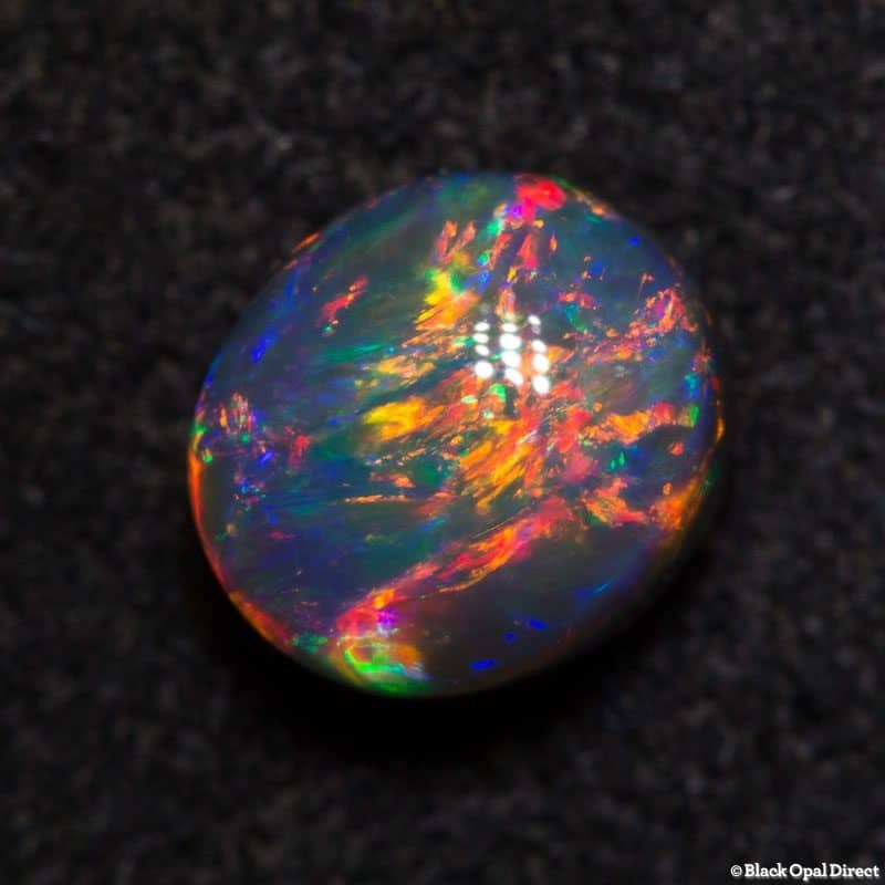0.97 ct gem black opal 6x5.5x4mm - Image 3