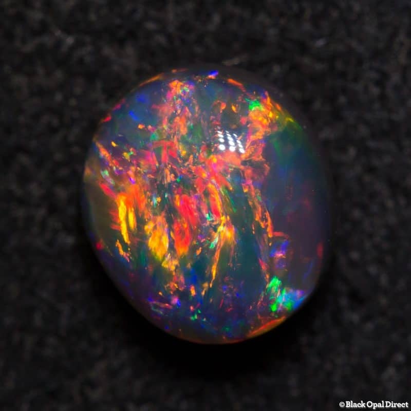 0.97 ct gem black opal 6x5.5x4mm - Image 4