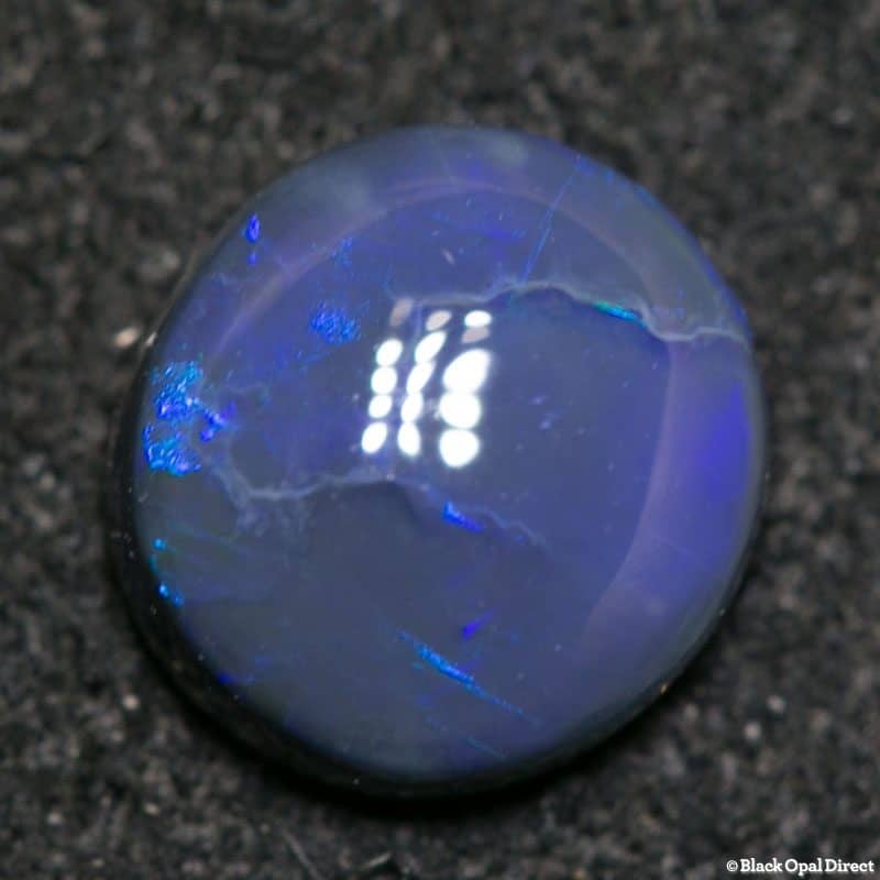 0.98 ct black opal 7x6.5x3mm - Image 3