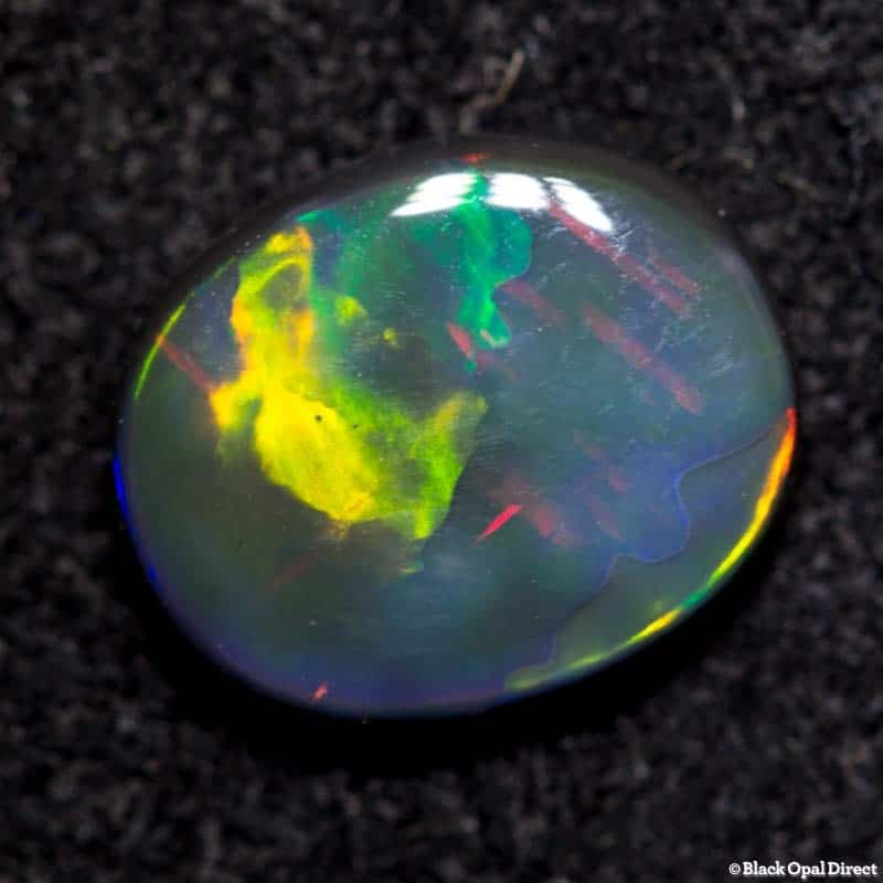 0.98 ct black opal 8x7x2.5mm - Image 6