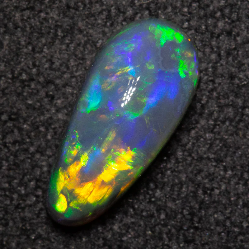 0.98 ct black opal 9.8x9.5x3.6mm - Image 2