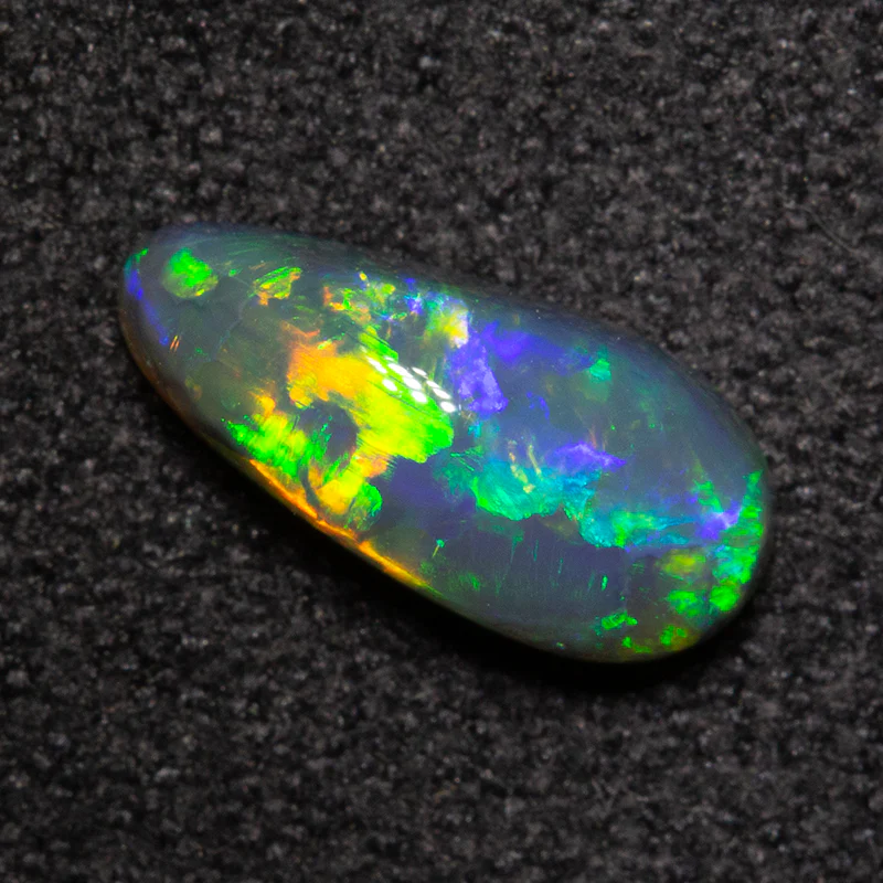0.98 ct black opal 9.8x9.5x3.6mm - Image 3