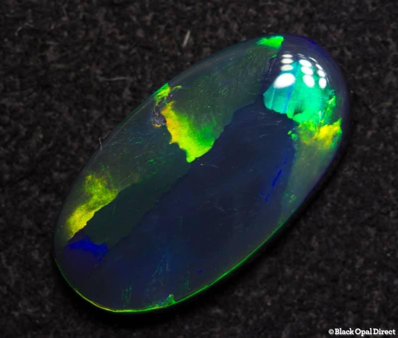 0.98 ct black opal gem 11x6x2mm - Image 3