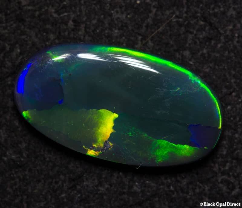 0.98 ct black opal gem 11x6x2mm - Image 4