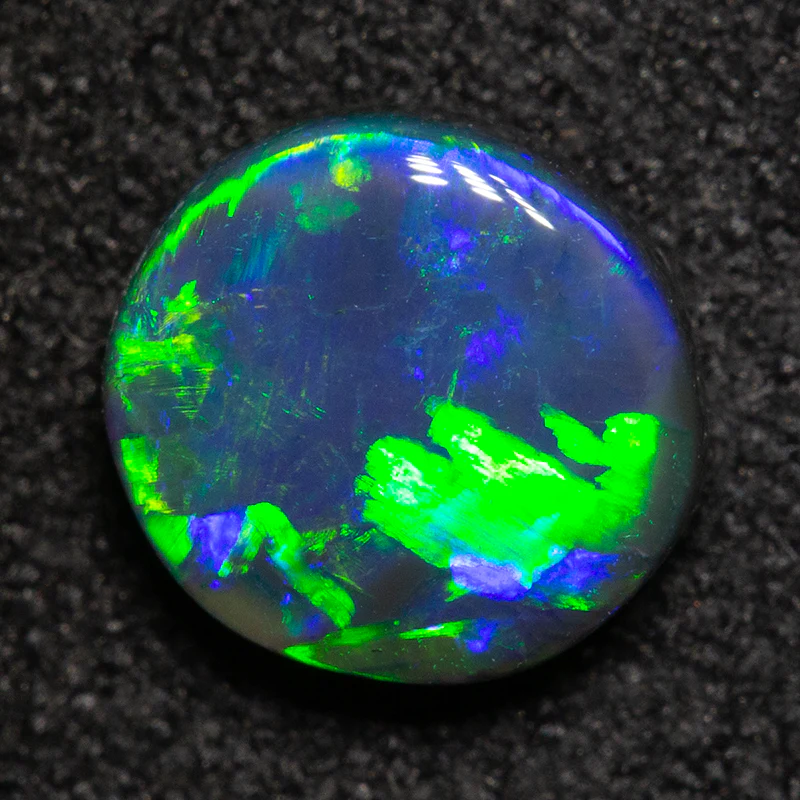 0.99 ct black opal 7.1x6.7x3mm - Image 3