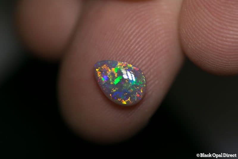 0.99 ct crystal opal drop shape 9x6.5x2.5mm - Image 2