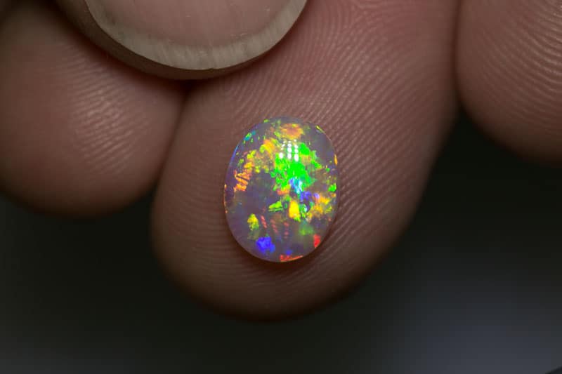 0.99 ct gem crystal opal 9.8x7.8x2mm - Image 2