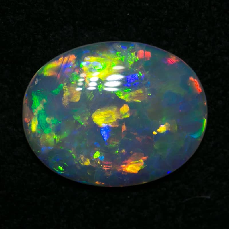 0.99 ct gem crystal opal 9.8x7.8x2mm - Image 3