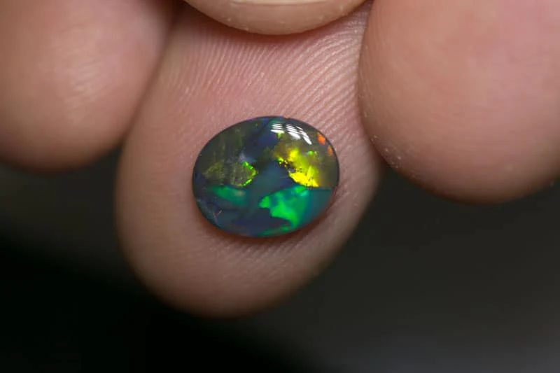 1.00 ct black opal 10x8x2mm - Image 3