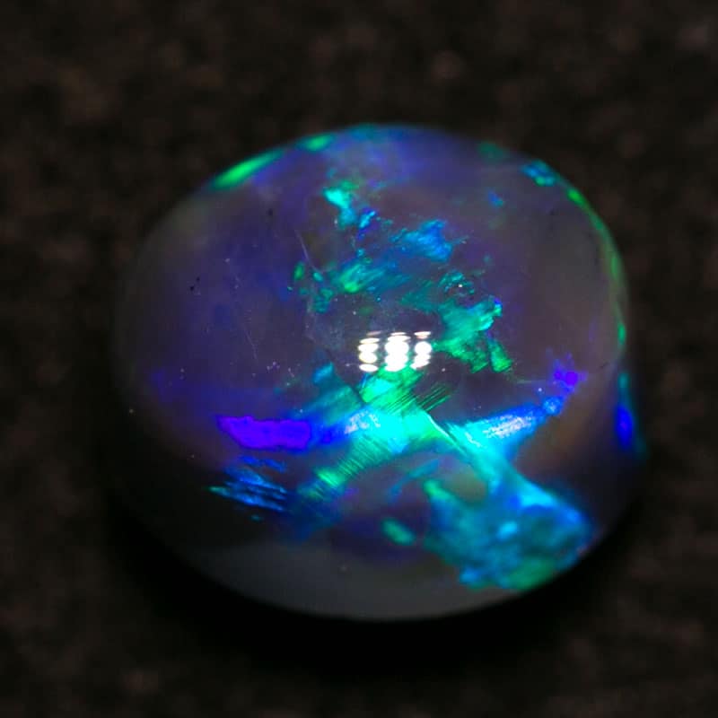 1.00 ct black opal 6.5x5x4.5mm - Image 3