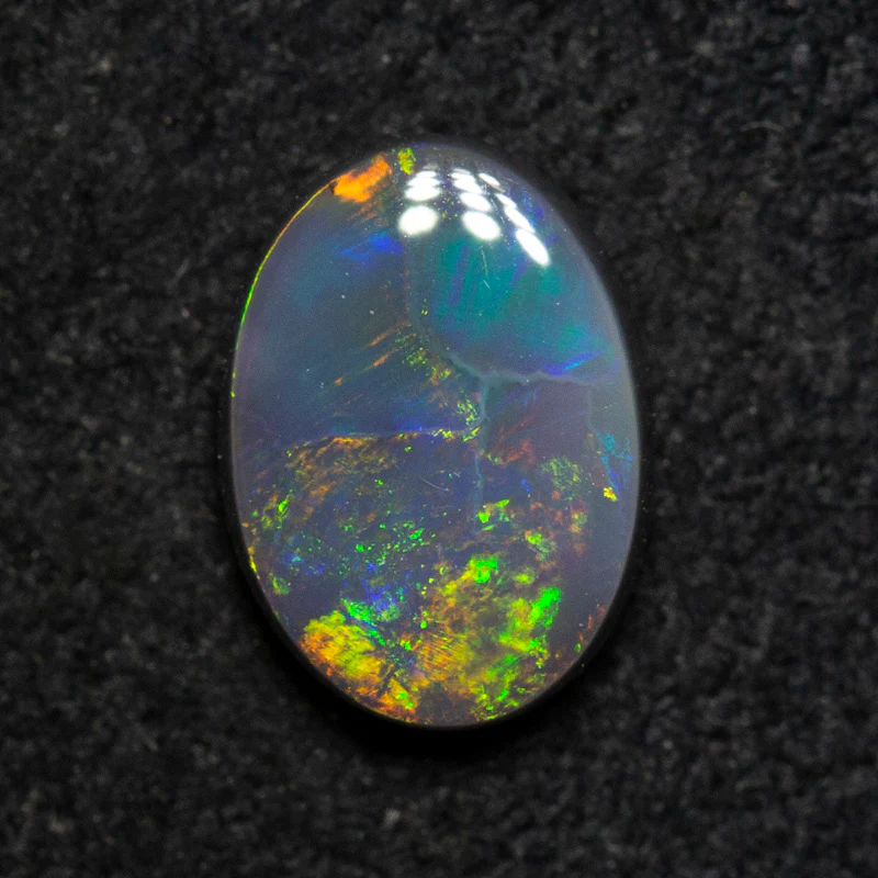 1.00 ct black opal 8.3x6x2.9mm - Image 3