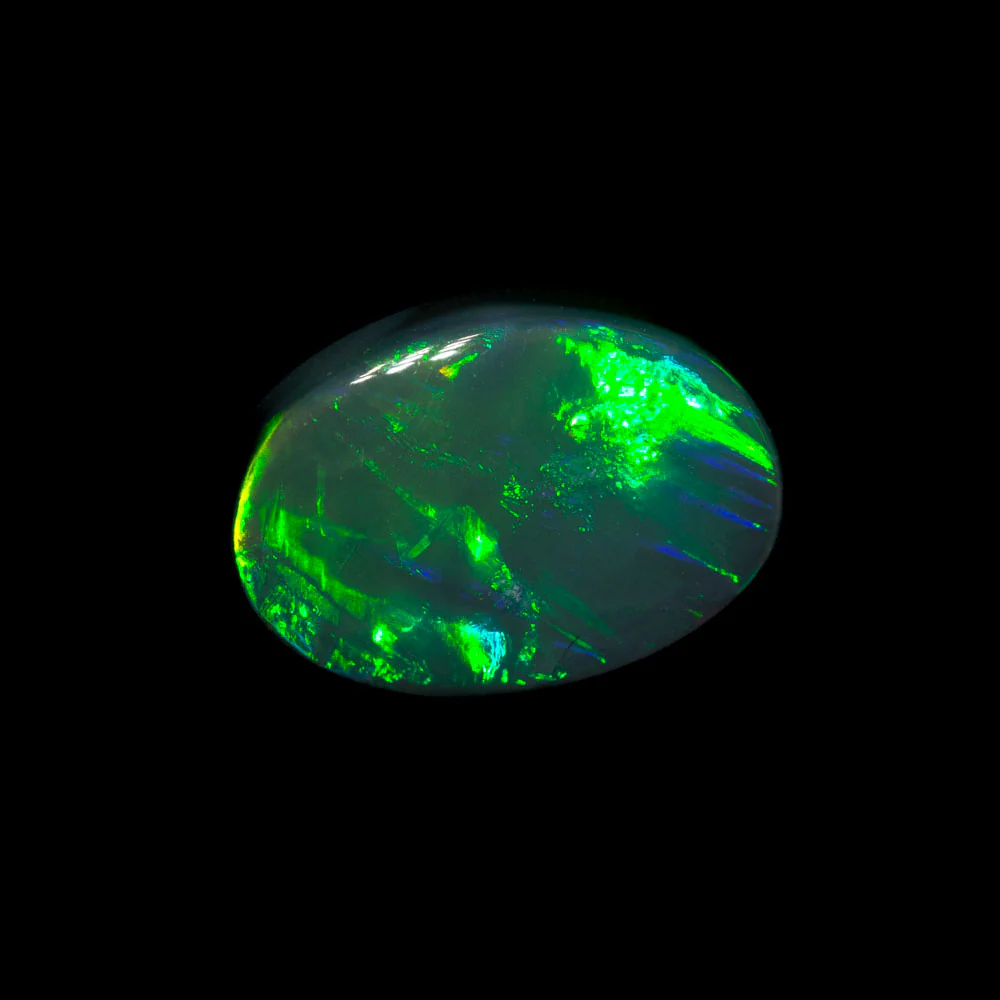 1.00 ct black opal 8.4x5.9x2.8mm - Image 2