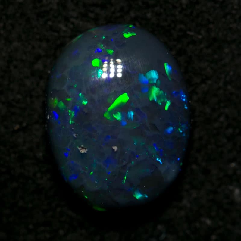 1.00 ct black opal 8x6x3mm - Image 4