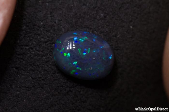1.00 ct black opal 8x6x3mm - Image 2