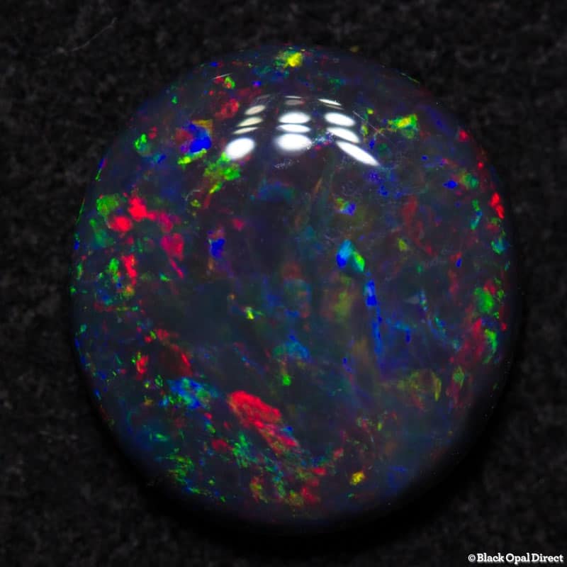 1.00 ct black opal 8x7.5x3mm - Image 2