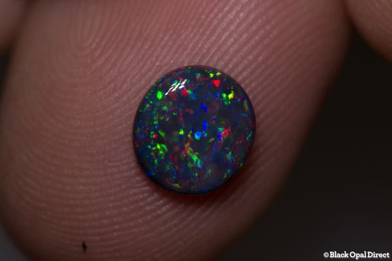 1.00 ct black opal 8x7.5x3mm - Image 5