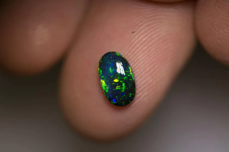 1.00 ct black opal 9x5x3mm - Image 3