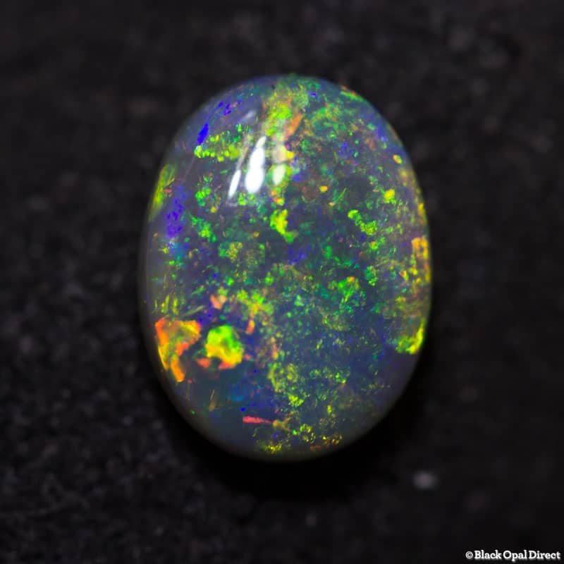 1.00 ct black opal gem 8x6x3mm - Image 2