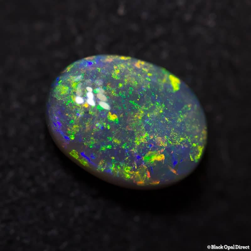 1.00 ct black opal gem 8x6x3mm - Image 3