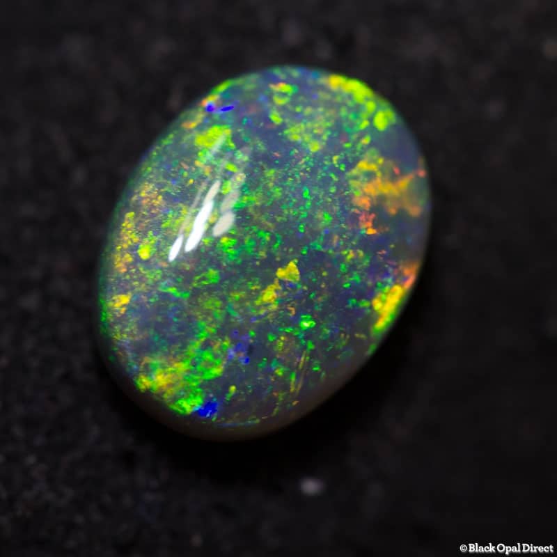 1.00 ct black opal gem 8x6x3mm - Image 4