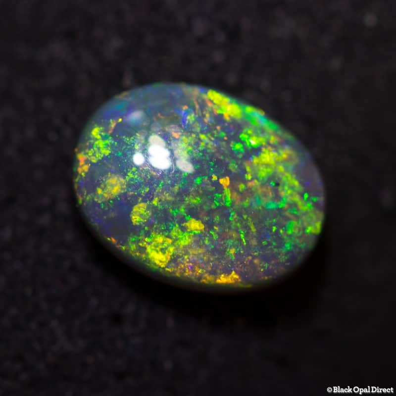 1.00 ct black opal gem 8x6x3mm - Image 5
