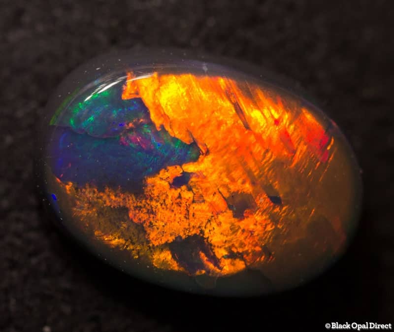 1.00 ct black opal gem 9x6x2.5mm - Image 2