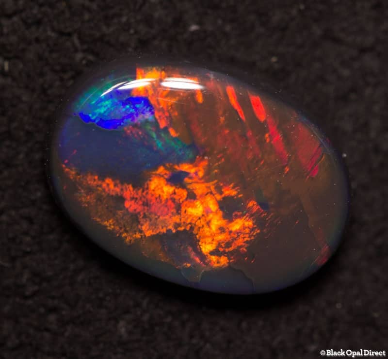 1.00 ct black opal gem 9x6x2.5mm - Image 3
