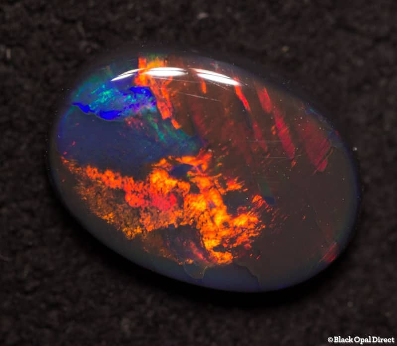 1.00 ct black opal gem 9x6x2.5mm - Image 4