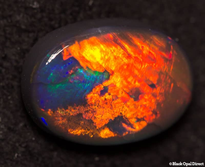 1.00 ct black opal gem 9x6x2.5mm - Image 5
