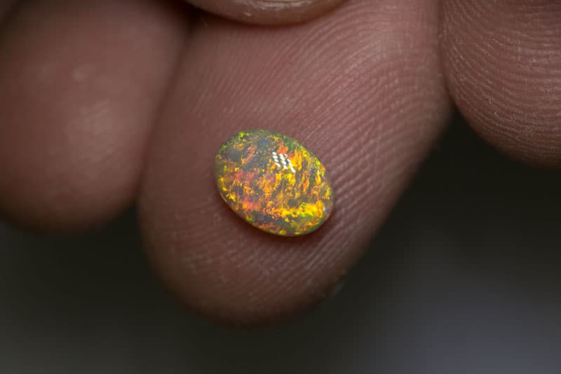 1.00 ct crystal opal 8x6x3mm - Image 2