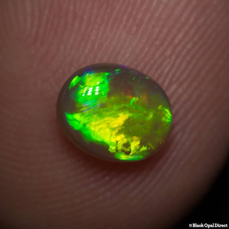 1.00 ct dark crystal opal 7x6x3mm - Image 2