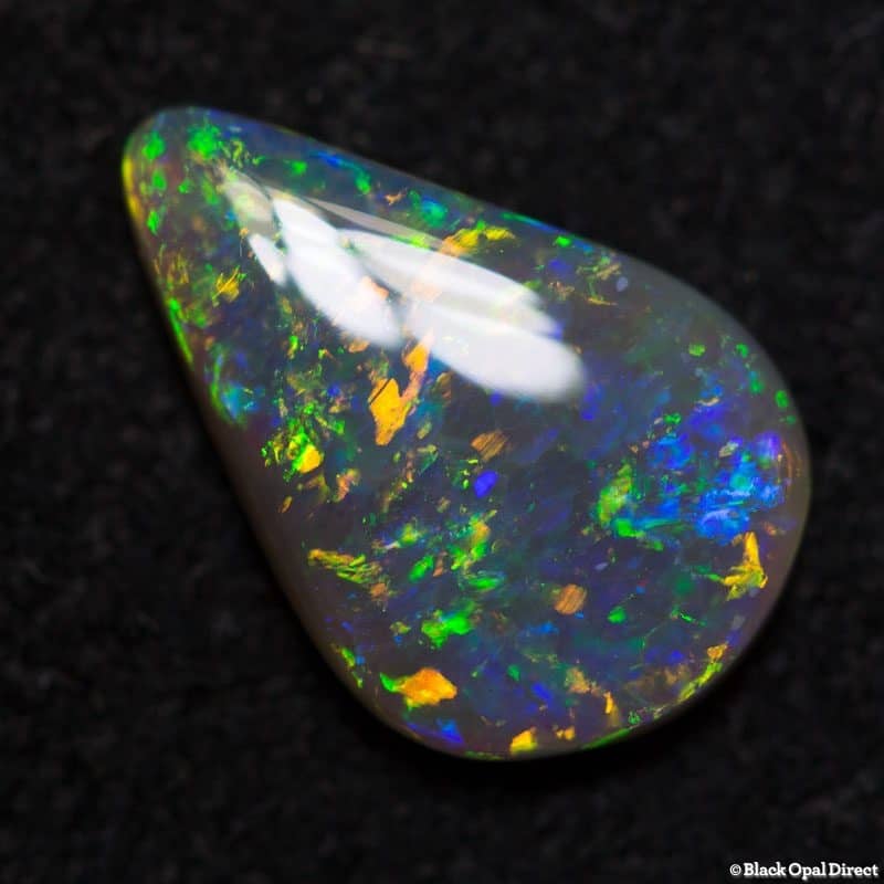 1.00 ct drop shaped crystal opal 10.5x7x2mm - Image 2