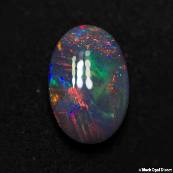 1.00 ct gem black opal 8.5x6x3mm - Image 2