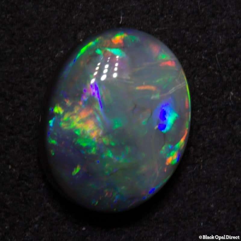 1.00 ct semi black opal 8x6x3mm - Image 3