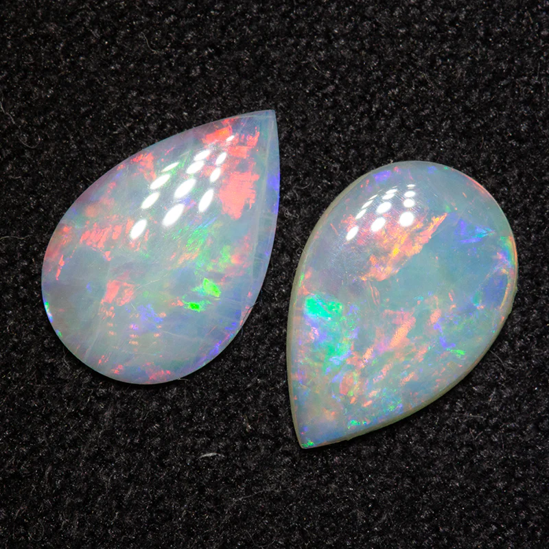 1.00 ct white opal pair 9x6x1.3mm - Image 2
