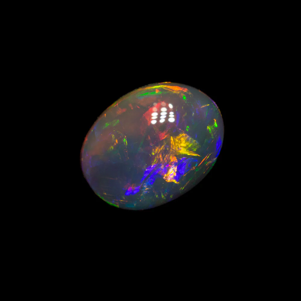 1.01 ct black crystal opal 7.9x6.1x3.3mm - Image 3