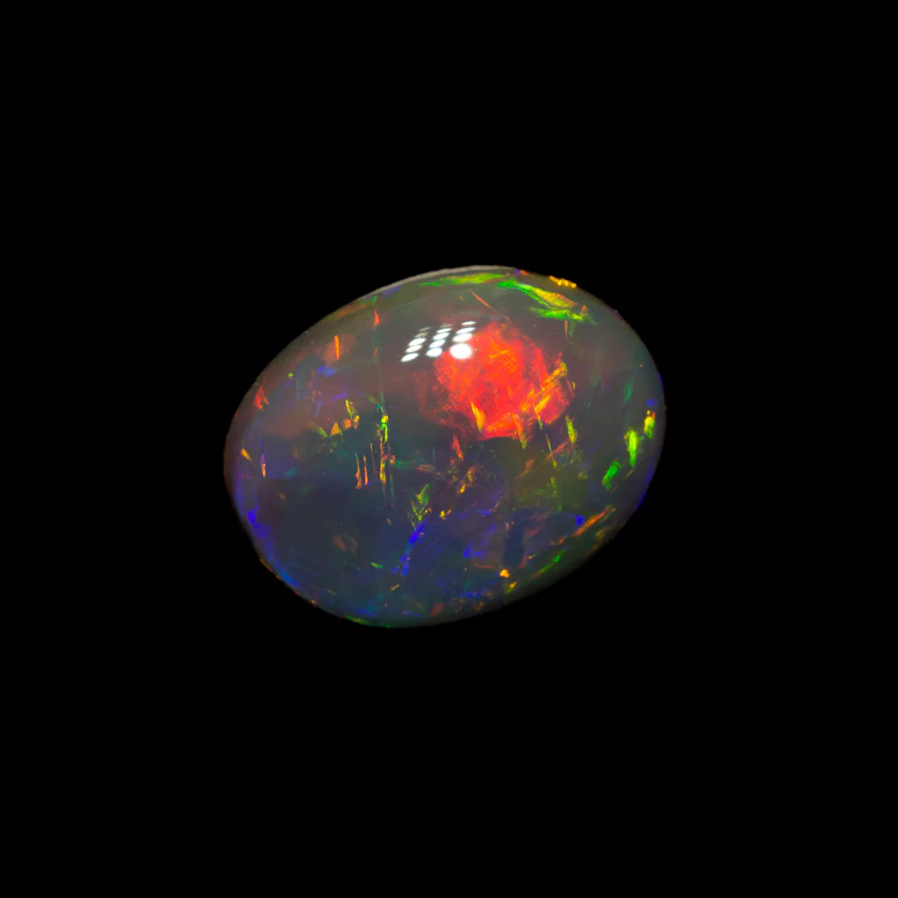 1.01 ct black crystal opal 7.9x6.1x3.3mm - Image 4
