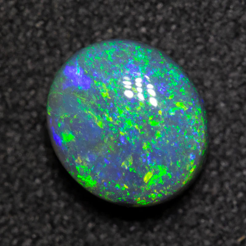 1.01 ct black opal 7.1x6.3x3.5mm - Image 2