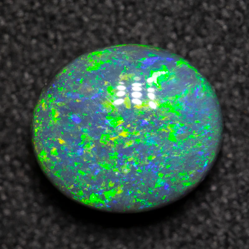 1.01 ct black opal 7.1x6.3x3.5mm - Image 3