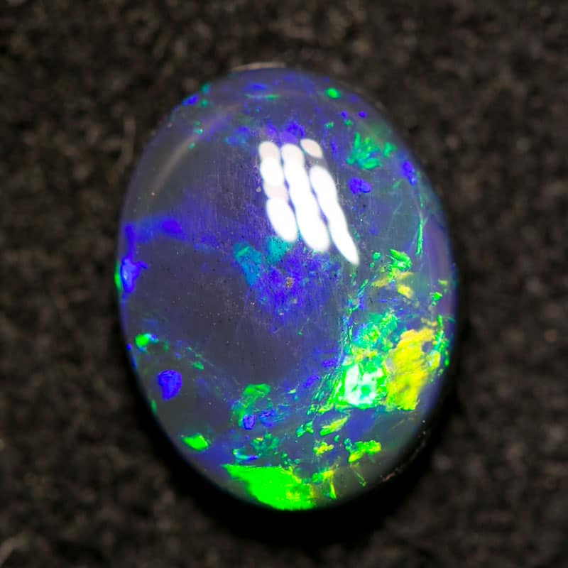 1.01 ct black opal 8x6x2.5mm - Image 4