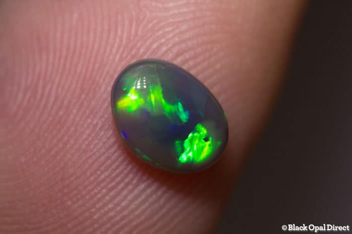 1.01 ct black opal 8x6x3mm - Image 3