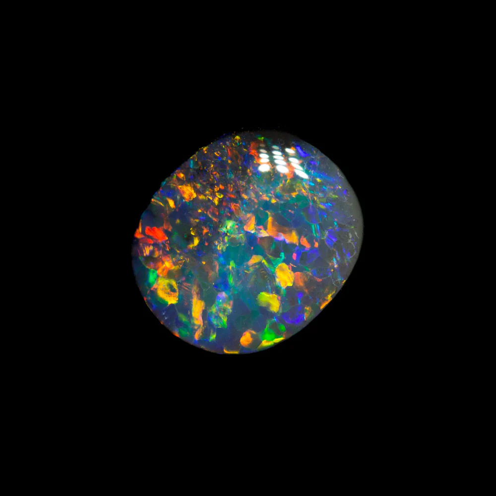 1.01 ct dark opal 7.4x6.4x3.2mm - Image 2