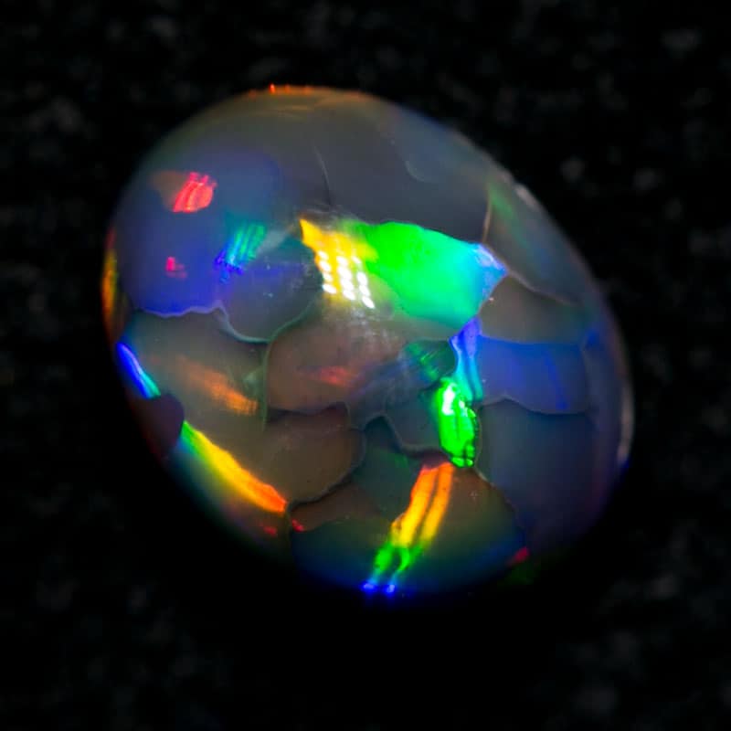 1.01 ct gem black opal 7x5x4.5mm - Image 5