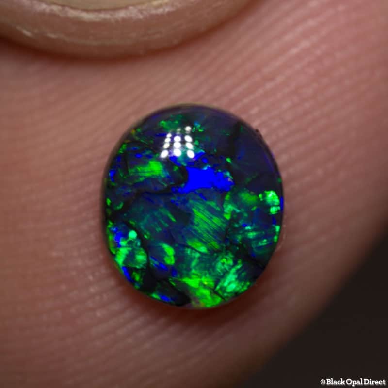 1.02 ct black opal 7.5x6.5x3.5mm - Image 2