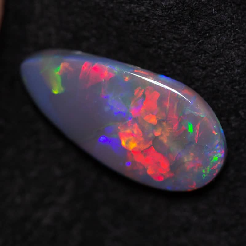 1.02 ct black opal drop shape 12x6x2mm - Image 3