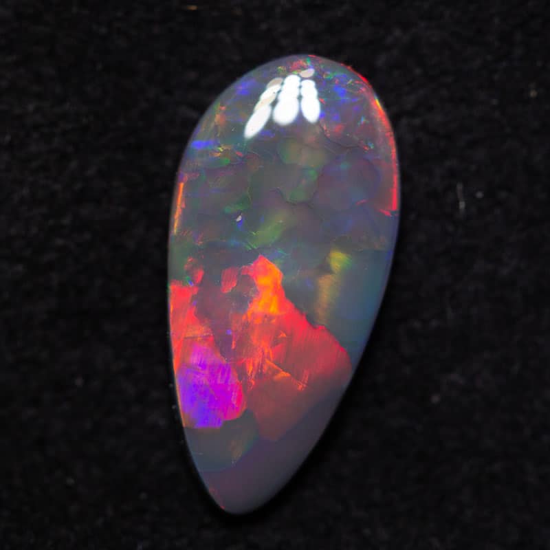1.02 ct black opal drop shape 12x6x2mm - Image 4