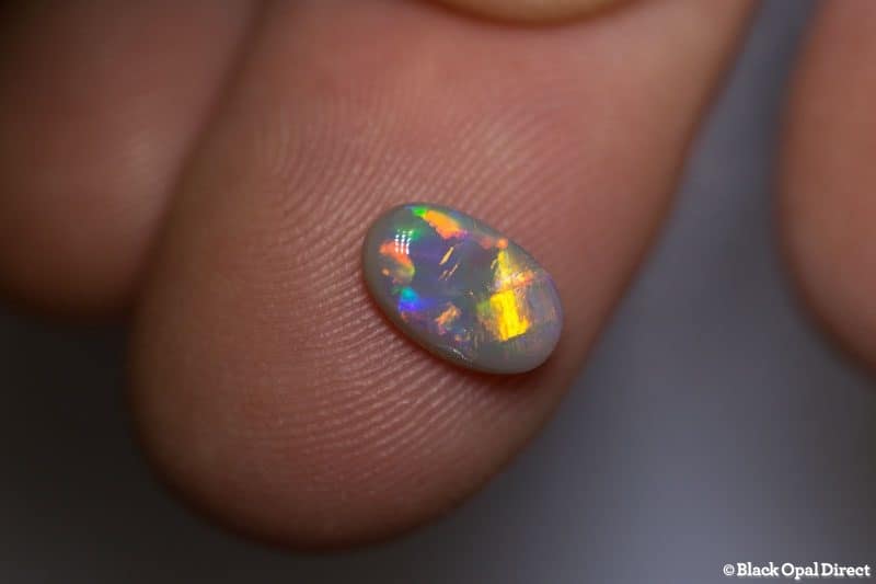 1.02 ct semi black opal 9x5x2.5mm - Image 2